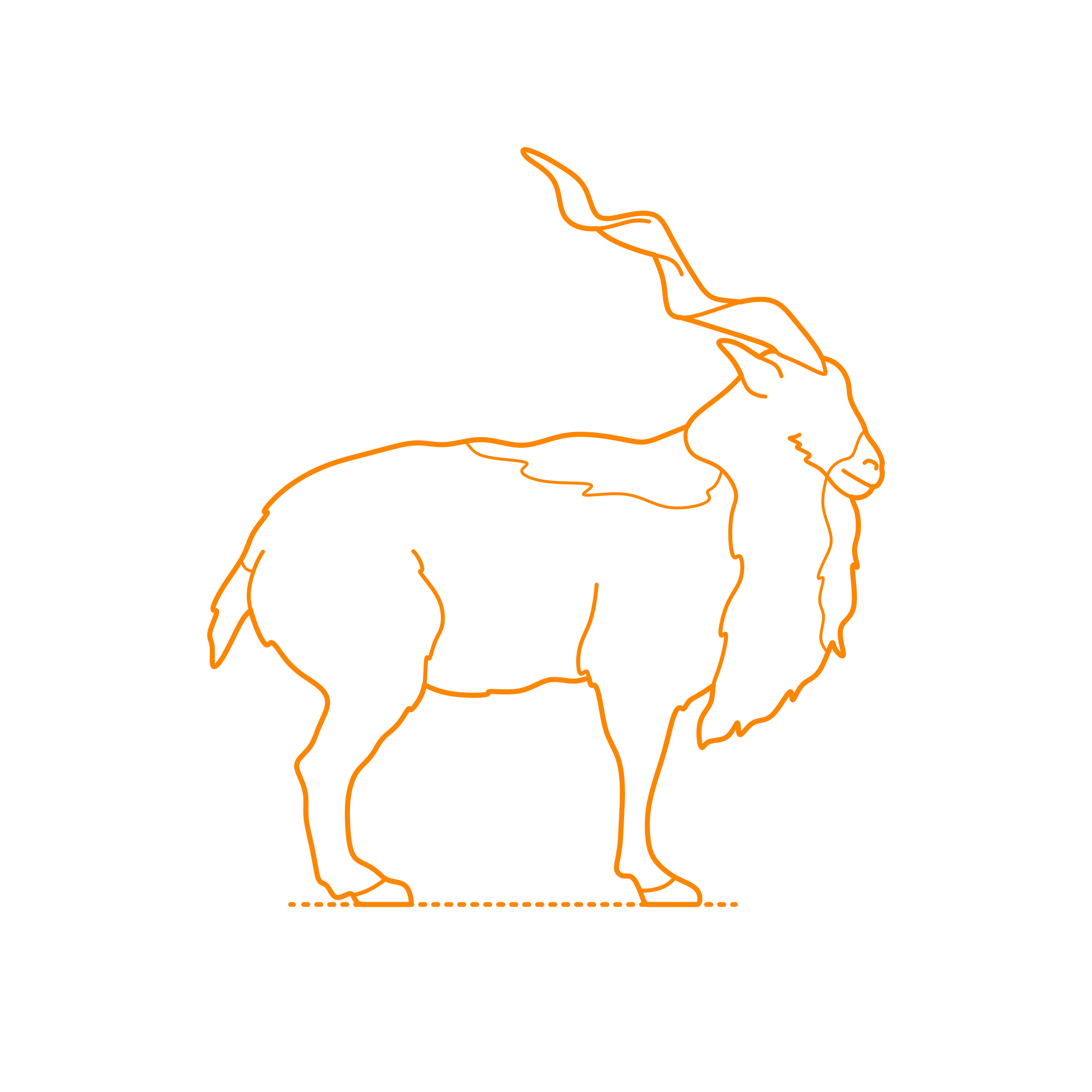 Animals Caprids Markhor Laser Cut Svg File Free Vectors